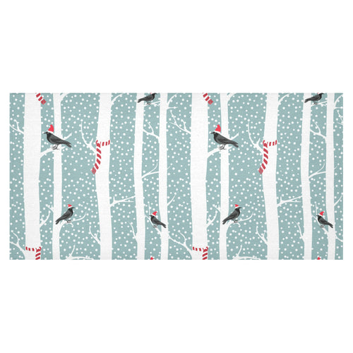 Crows christmas hat scarf Tablecloth