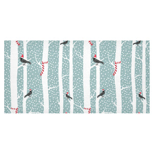 Crows christmas hat scarf Tablecloth