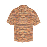 Brick Printed Pattern Print Design 04 Men's All Over Print Hawaiian Shirt (Model T58)