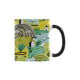 Hand drawn windmill pattern Morphing Mug Heat Changing Mug