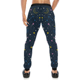 space pattern with planets, comets, constellations Unisex Casual Sweatpants