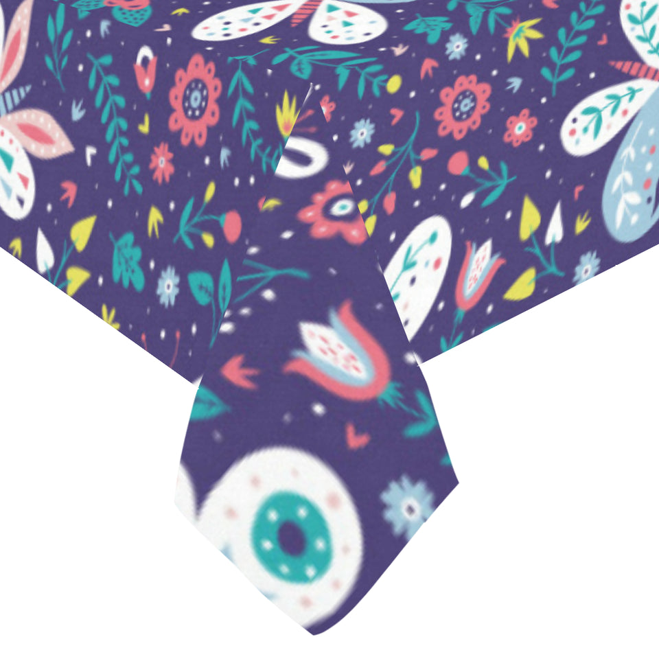 Colorful butterfly flower pattern.eps Tablecloth