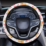Giraffe Pattern Print Design 03 Car Steering Wheel Cover
