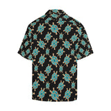 Sea turtle blue stone pattern Men's All Over Print Hawaiian Shirt