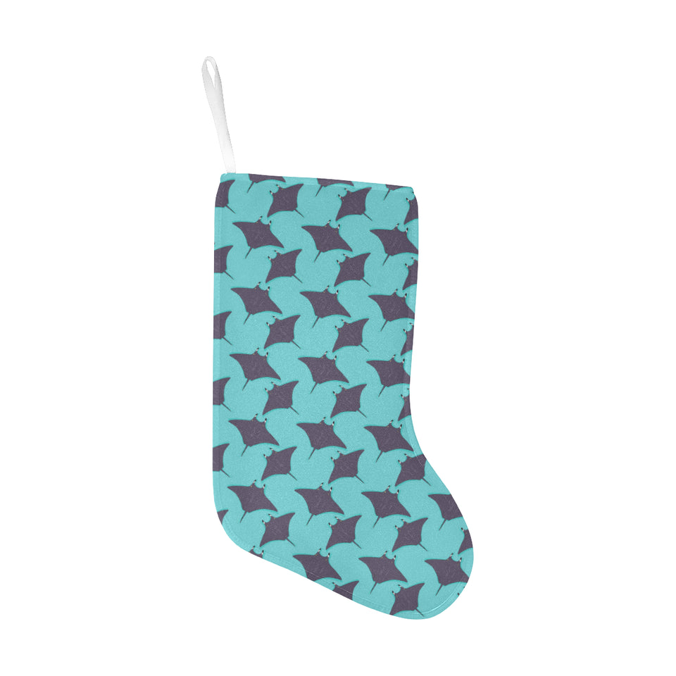 Stingray Pattern Print Design 02 Christmas Stocking