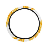 French fries white paper box pattern Car Steering Wheel Cover