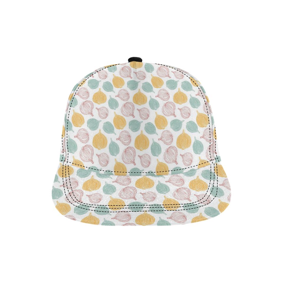 colorful onions white background All Over Print Snapback Cap