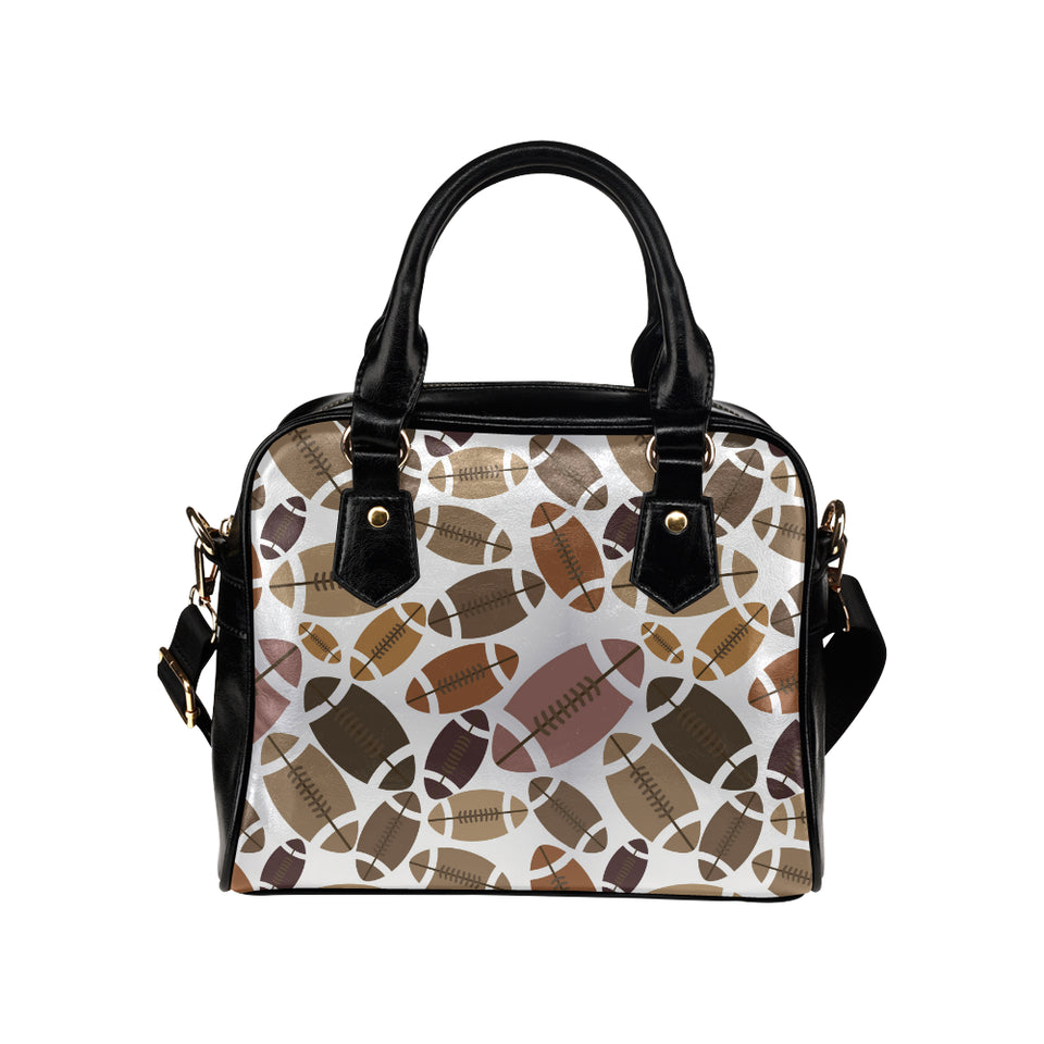 American football ball pattern Shoulder Handbag