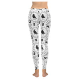 Crows floral wreath rabbit pattern Women's Legging Fulfilled In US