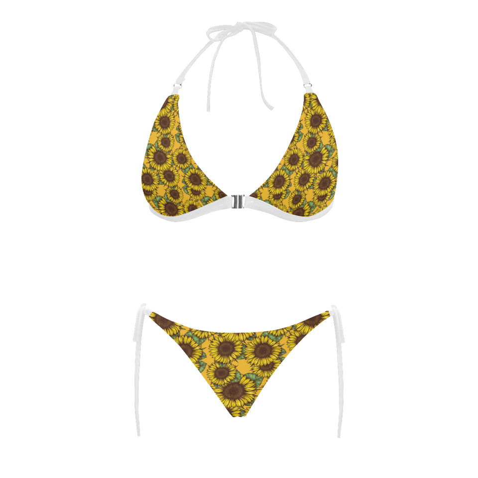 Sunflower pattern Sexy Bikinis Two-Piece Swimsuits
