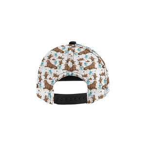 sea lion Seals jellyfish pattern All Over Print Snapback Cap