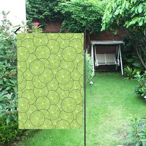 Slices of Lime pattern House Flag Garden Flag