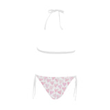 Watercolor pink heart pattern Sexy Bikinis Two-Piece Swimsuits