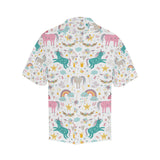 Colorful unicorn pattern Men's All Over Print Hawaiian Shirt