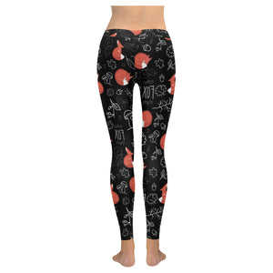 fox sleeping fox pattern Women's Legging Fulfilled In US