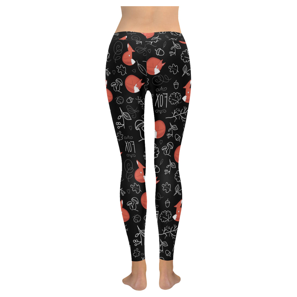 fox sleeping fox pattern Women's Legging Fulfilled In US