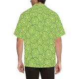 Slices of Lime pattern Men's All Over Print Hawaiian Shirt