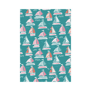 Cute sailboat pattern House Flag Garden Flag