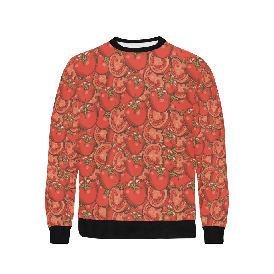 Red Tomato Pattern Men's Crew Neck Sweatshirt