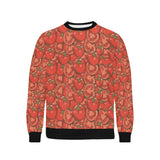 Red Tomato Pattern Men's Crew Neck Sweatshirt