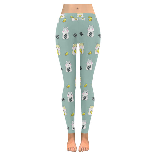 Cute hamster cheese pattern Women's Legging Fulfilled In US