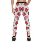 watercolor hand drawn beautiful strawberry pattern Unisex Casual Sweatpants