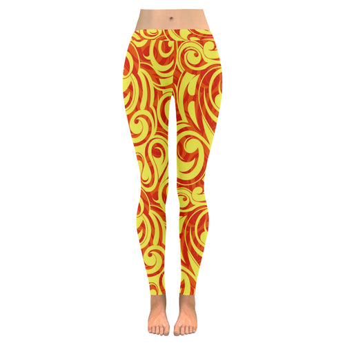Fire flame design pattern Women's Legging Fulfilled In US
