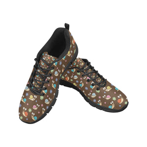 Snail Pattern Print Design 03 Men's Breathable Sneakers ( Model 055)