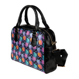 Pineapples pattern zigzag background Shoulder Handbag