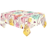 Clock butterfly pattern Tablecloth