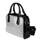 arabic gray pattern Shoulder Handbag