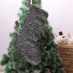 Handwritten cheese pattern Christmas Stocking