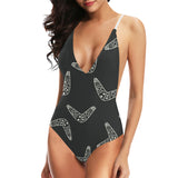 Hand drawn boomerang Australian aboriginal ornamen Women's One-Piece Swimsuit
