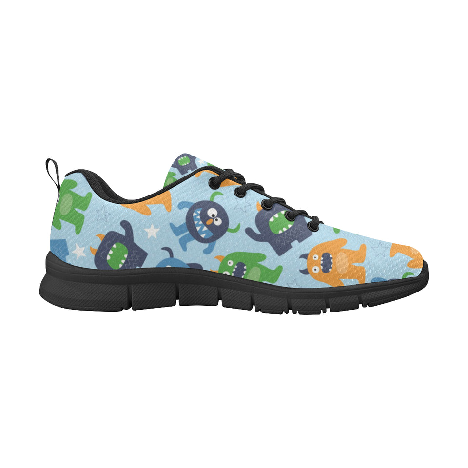 Alien Pattern Print Design 04 Men's Breathable Sneakers ( Model 055)