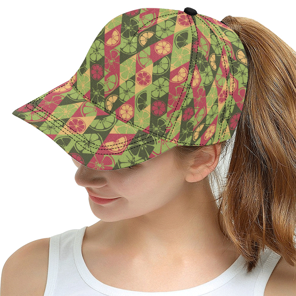 Cool Geometric lime pattern All Over Print Snapback Cap