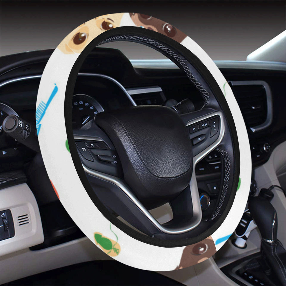 Cute Chihuahua dog pattern Car Steering Wheel Cover