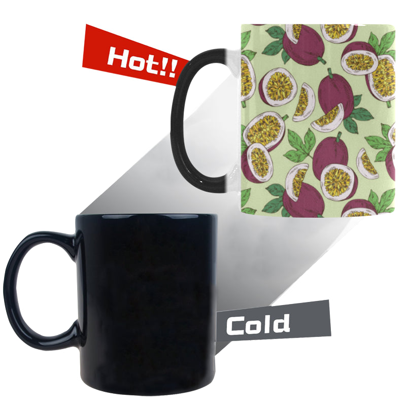 Paassion fruit pattern Morphing Mug Heat Changing Mug