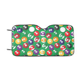 Billiard Ball Pattern Print Design 02 Car Sun Shade
