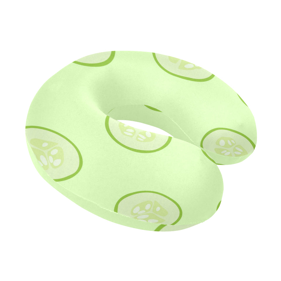 Cucumber pattern U-Shaped Travel Neck Pillow