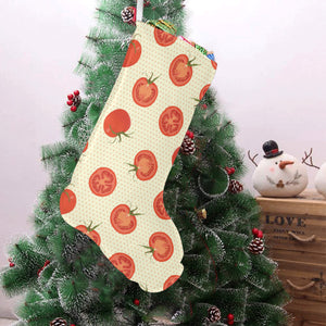 Tomato dot background Christmas Stocking