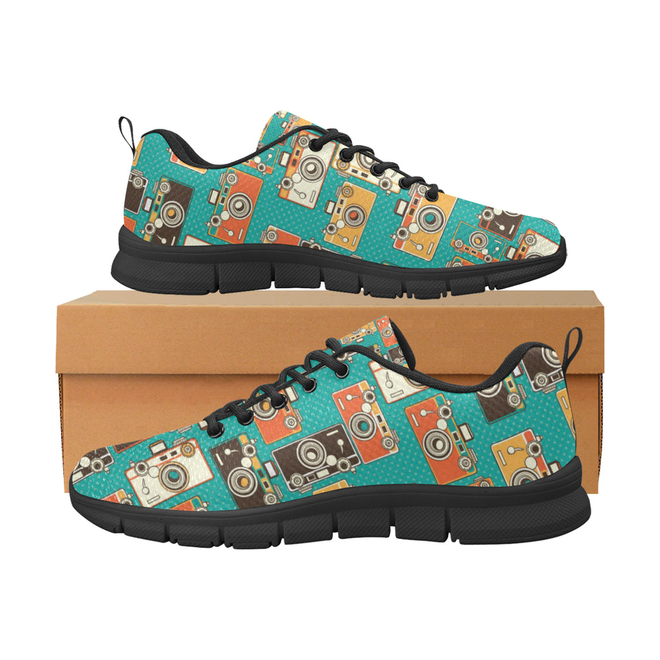 Camera Pattern Print Design 03 Men's Breathable Sneakers ( Model 055)