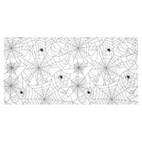 Spider web cobweb pattern white background Tablecloth