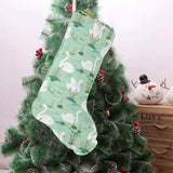 White swan lake pattern Christmas Stocking