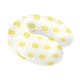 hand drawn sun pattern U-Shaped Travel Neck Pillow