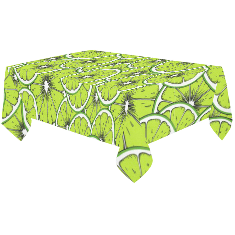 Slices of Lime design pattern Tablecloth