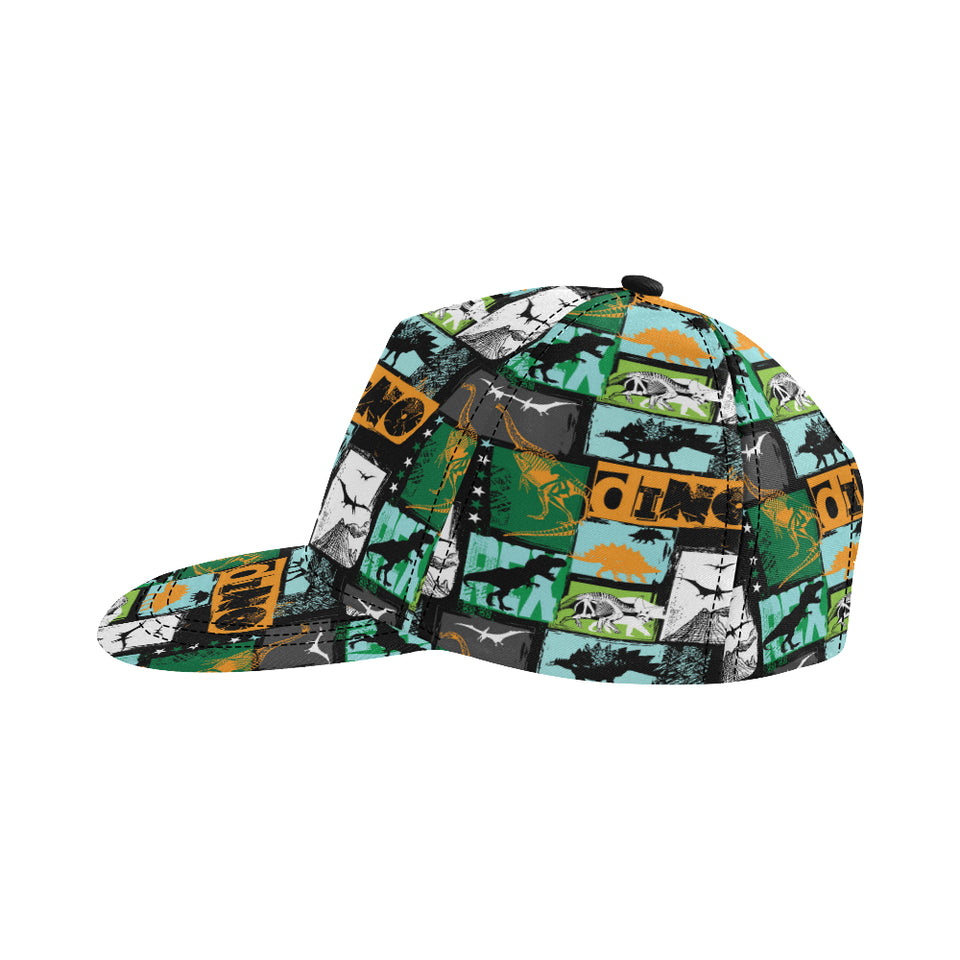 dinosaurs print pattern All Over Print Snapback Cap