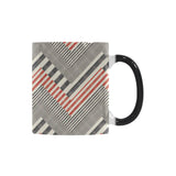 zigzag chevron striped pattern Morphing Mug Heat Changing Mug