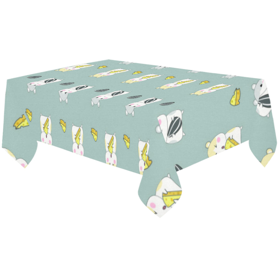Cute hamster cheese pattern Tablecloth