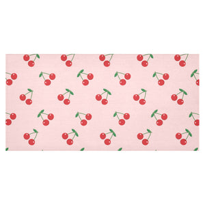 cherry pattern pink background Tablecloth