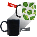Cute broccoli pattern Morphing Mug Heat Changing Mug